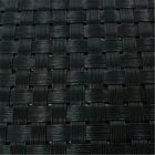 黒いポリ塩化ビニールの家具の生地、屋外のビニール上塗を施してあるポリエステル メッシュ生地 サプライヤー